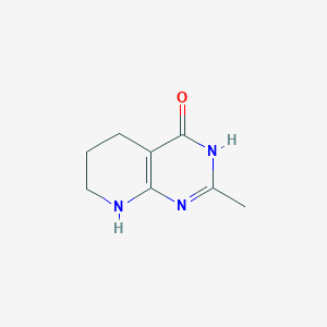 molecular formula C8H11N3O B6602693 2-methyl-5H,6H,7H,8H-pyrido[2,3-d]pyrimidin-4-ol CAS No. 21139-91-3