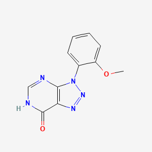 molecular formula C11H9N5O2 B6602701 3-(2-methoxyphenyl)-3H,6H,7H-[1,2,3]triazolo[4,5-d]pyrimidin-7-one CAS No. 1031606-56-0