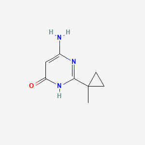 molecular formula C8H11N3O B6602716 6-amino-2-(1-methylcyclopropyl)-3,4-dihydropyrimidin-4-one CAS No. 1504722-20-6