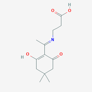 molecular formula C13H19NO4 B6602732 3-{[1-(4,4-dimethyl-2,6-dioxocyclohexylidene)ethyl]amino}propanoic acid CAS No. 1478588-78-1