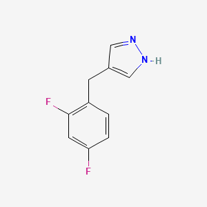 molecular formula C10H8F2N2 B6602743 4-[(2,4-difluorophenyl)methyl]-1H-pyrazole CAS No. 2174001-46-6