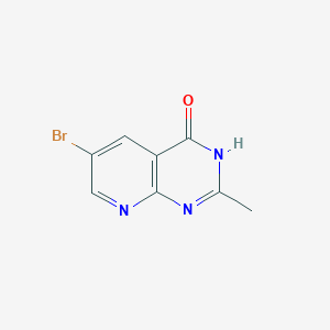 molecular formula C8H6BrN3O B6602767 6-bromo-2-methyl-1H,4H-pyrido[2,3-d]pyrimidin-4-one CAS No. 1361459-59-7