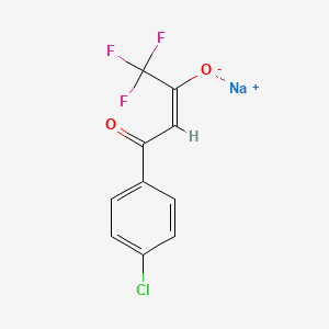 molecular formula C10H5ClF3NaO2 B6602783 sodium;(E)-4-(4-chlorophenyl)-1,1,1-trifluoro-4-oxobut-2-en-2-olate CAS No. 1007036-48-7