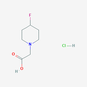 molecular formula C7H13ClFNO2 B6602791 2-(4-fluoropiperidin-1-yl)acetic acid hydrochloride CAS No. 2732796-43-7