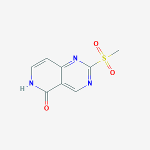 molecular formula C8H7N3O3S B6602802 2-methanesulfonyl-5H,6H-pyrido[4,3-d]pyrimidin-5-one CAS No. 2309462-37-9