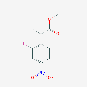 molecular formula C10H10FNO4 B6602806 methyl 2-(2-fluoro-4-nitrophenyl)propanoate CAS No. 104784-47-6