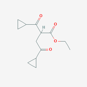 molecular formula C13H18O4 B6602823 ethyl 2-cyclopropanecarbonyl-4-cyclopropyl-4-oxobutanoate CAS No. 2044745-25-5