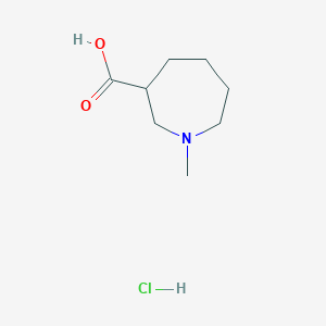molecular formula C8H16ClNO2 B6602839 1-methylazepane-3-carboxylic acid hydrochloride CAS No. 2060044-21-3