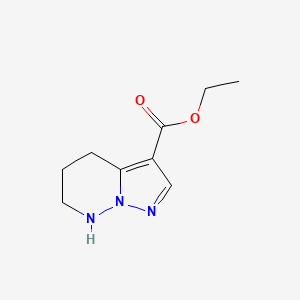 molecular formula C9H13N3O2 B6602941 ethyl 4H,5H,6H,7H-pyrazolo[1,5-b]pyridazine-3-carboxylate CAS No. 2287280-61-7
