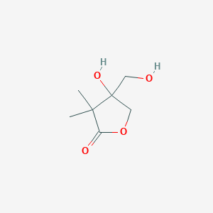 molecular formula C7H12O4 B6602951 4-hydroxy-4-(hydroxymethyl)-3,3-dimethyloxolan-2-one CAS No. 2260932-18-9
