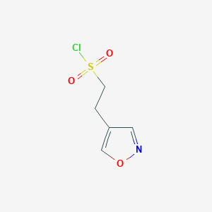 molecular formula C5H6ClNO3S B6602953 2-(1,2-oxazol-4-yl)ethane-1-sulfonyl chloride CAS No. 2287286-66-0