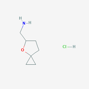 {4-oxaspiro[2.4]heptan-5-yl}methanamine hydrochloride