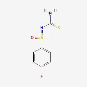 molecular formula C8H9FN2OS2 B6602980 [(4-fluorophenyl)(methyl)oxo-lambda6-sulfanylidene]thiourea CAS No. 2174000-37-2