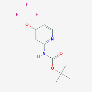 molecular formula C11H13F3N2O3 B6602986 tert-butyl N-[4-(trifluoromethoxy)pyridin-2-yl]carbamate CAS No. 2102409-01-6