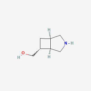 molecular formula C7H13NO B6603000 rac-[(1R,5R,6R)-3-azabicyclo[3.2.0]heptan-6-yl]methanol CAS No. 1341036-78-9