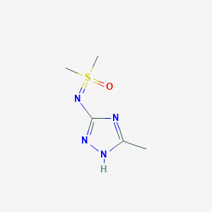 molecular formula C5H10N4OS B6603003 dimethyl[(5-methyl-1H-1,2,4-triazol-3-yl)imino]-lambda6-sulfanone CAS No. 2219372-07-1