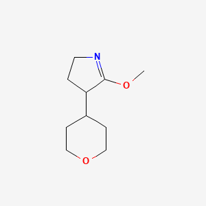 molecular formula C10H17NO2 B6603006 5-methoxy-4-(oxan-4-yl)-3,4-dihydro-2H-pyrrole CAS No. 2649013-89-6