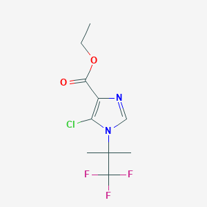 molecular formula C10H12ClF3N2O2 B6603024 ethyl 5-chloro-1-(1,1,1-trifluoro-2-methylpropan-2-yl)-1H-imidazole-4-carboxylate CAS No. 2219374-15-7