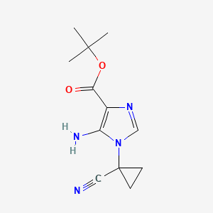 B6603032 tert-butyl 5-amino-1-(1-cyanocyclopropyl)-1H-imidazole-4-carboxylate CAS No. 2219375-61-6