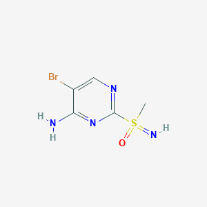 molecular formula C5H7BrN4OS B6603036 (4-amino-5-bromopyrimidin-2-yl)(imino)methyl-lambda6-sulfanone CAS No. 2225141-48-8