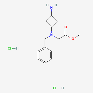 molecular formula C14H22Cl2N2O2 B6603073 methyl 2-{benzyl[(1s,3s)-3-aminocyclobutyl]amino}acetate dihydrochloride CAS No. 2241107-37-7