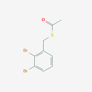1-{[(2,3-dibromophenyl)methyl]sulfanyl}ethan-1-one