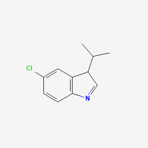 molecular formula C11H12ClN B6603090 5-chloro-3-(propan-2-yl)-1H-indole CAS No. 1441421-47-1