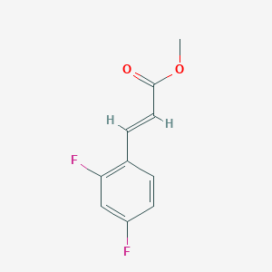 molecular formula C10H8F2O2 B066031 3-(2,4-二氟苯基)丙烯酸甲酯 CAS No. 166883-00-7