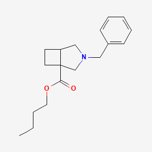 molecular formula C18H25NO2 B6603105 butyl 3-benzyl-3-azabicyclo[3.2.0]heptane-1-carboxylate CAS No. 2241130-87-8