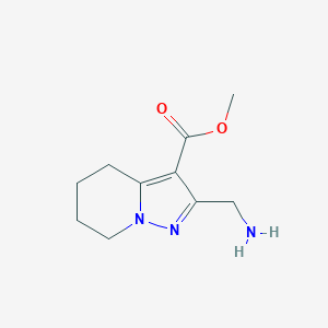 molecular formula C10H15N3O2 B6603107 methyl 2-(aminomethyl)-4H,5H,6H,7H-pyrazolo[1,5-a]pyridine-3-carboxylate CAS No. 2247103-03-1