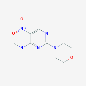 molecular formula C10H15N5O3 B6603126 N,N-dimethyl-2-(morpholin-4-yl)-5-nitropyrimidin-4-amine CAS No. 2247103-58-6