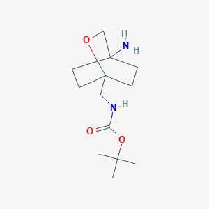 tert-butyl N-({4-amino-2-oxabicyclo[2.2.2]octan-1-yl}methyl)carbamate