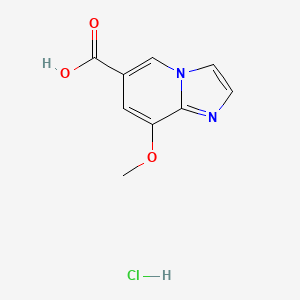 8-methoxyimidazo[1,2-a]pyridine-6-carboxylic acid hydrochloride