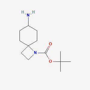 molecular formula C13H24N2O2 B6603157 tert-butyl 7-amino-1-azaspiro[3.5]nonane-1-carboxylate, Mixture of diastereomers CAS No. 2168112-88-5