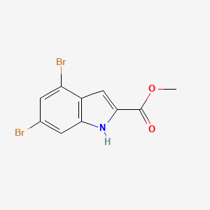 molecular formula C10H7Br2NO2 B6603163 methyl 4,6-dibromo-1H-indole-2-carboxylate CAS No. 2866335-79-5