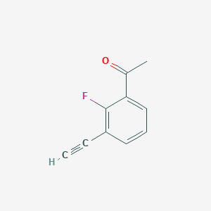 molecular formula C10H7FO B6603202 1-(3-ethynyl-2-fluorophenyl)ethan-1-one CAS No. 2359693-43-7
