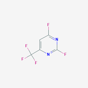 molecular formula C5HF5N2 B6603213 2,4-difluoro-6-(trifluoromethyl)pyrimidine CAS No. 110894-40-1