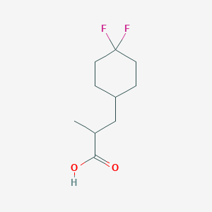 molecular formula C10H16F2O2 B6603225 3-(4,4-二氟环己基)-2-甲基丙酸 CAS No. 2168956-09-8