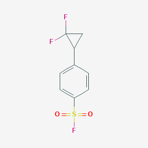 molecular formula C9H7F3O2S B6603234 4-(2,2-difluorocyclopropyl)benzene-1-sulfonyl fluoride CAS No. 2305254-57-1