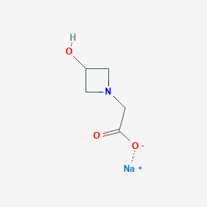 molecular formula C5H8NNaO3 B6603271 sodium 2-(3-hydroxyazetidin-1-yl)acetate CAS No. 2305255-25-6