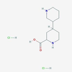 4-(piperidin-3-yl)piperidine-2-carboxylic acid dihydrochloride