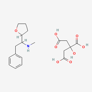 molecular formula C19H27NO8 B6603310 2-hydroxypropane-1,2,3-tricarboxylic acid, methyl[1-(oxolan-2-yl)-2-phenylethyl]amine CAS No. 2241131-21-3