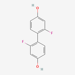 molecular formula C12H8F2O2 B6603395 3-fluoro-4-(2-fluoro-4-hydroxyphenyl)phenol CAS No. 113103-81-4