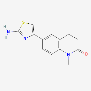 6-(2-Amino-4-thiazolyl)-3,4-dihydro-1-methyl-2(1H)-quinolinone