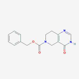 molecular formula C15H15N3O3 B6603490 benzyl 4-oxo-3H,4H,5H,6H,7H,8H-pyrido[4,3-d]pyrimidine-6-carboxylate CAS No. 1800483-56-0