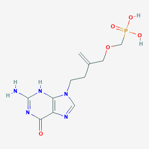 molecular formula C11H16N5O5P B066035 9-(2-Methylidene-3-(phosphonomethoxy)propyl)guanine CAS No. 176434-89-2