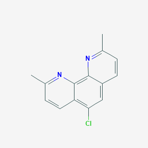molecular formula C14H11ClN2 B6603511 5-chloro-2,9-dimethyl-1,10-phenanthroline CAS No. 118752-30-0