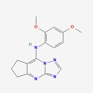 molecular formula C16H17N5O2 B6603518 N-(2,4-dimethoxyphenyl)-6,7-dihydro-5H-cyclopenta[d][1,2,4]triazolo[1,5-a]pyrimidin-8-amine CAS No. 626216-37-3