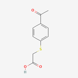 molecular formula C10H10O3S B6603571 2-[(4-acetylphenyl)sulfanyl]acetic acid CAS No. 17067-15-1