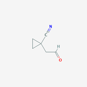 molecular formula C6H7NO B6603586 1-(2-oxoethyl)cyclopropane-1-carbonitrile CAS No. 2138034-43-0